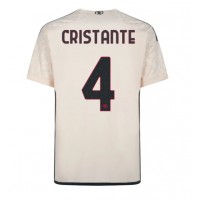 Pánský Fotbalový dres AS Roma Bryan Cristante #4 2023-24 Venkovní Krátký Rukáv